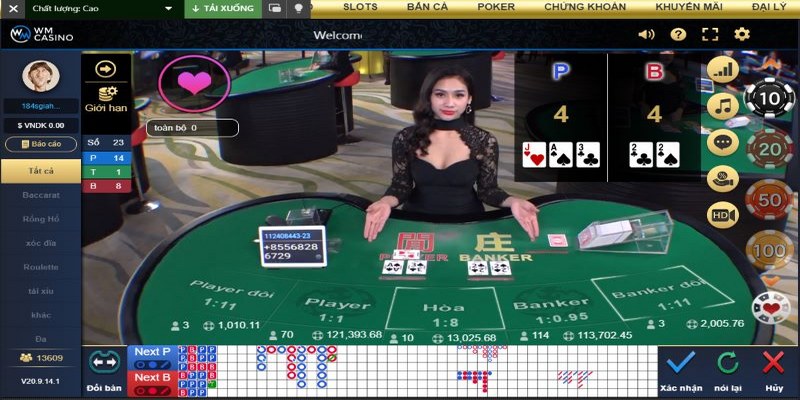 Các bước chơi Baccarat thắng lớn, ăn chắc 100%
