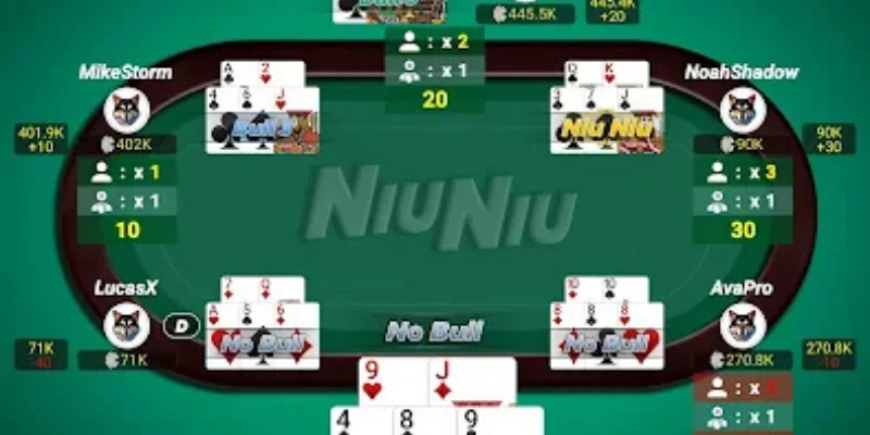 Luật Niu Niu kịch tính trong từng ván cược