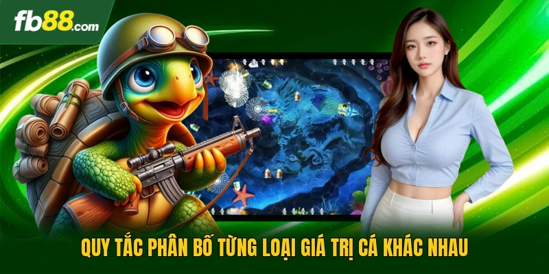 Quy tắc phân bố từng loại giá trị cá khác nhau
