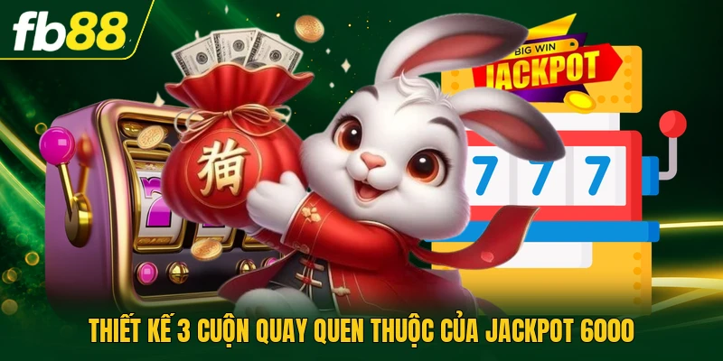 Thiết kế 3 cuộn quay quen thuộc của Jackpot 6000